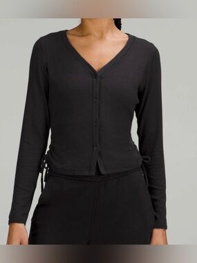 Lululemon Side-Cinch Ribbed Cardigan
Black Women’s Size 6